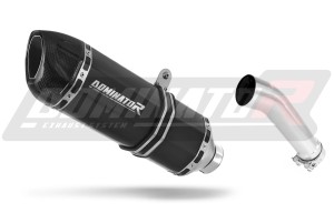 Kawasaki ER 5 500 1996 - 2006 Terminale di Scarico Marmitta Silenziatore HP1 NERO + dB killer