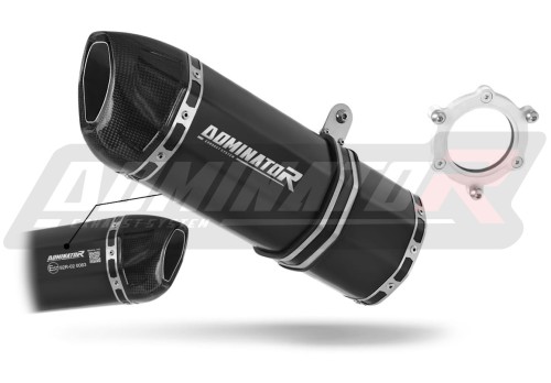 scarico silenziatore DOMINATOR omologato HP1 nero adatto alla moto Kawasaki ZX6R 1995 - 1997