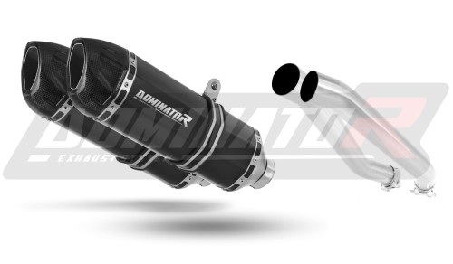 scarico silenziatore DOMINATOR HP1 nero adatto alla moto Kawasaki Z1000 2003 - 2006