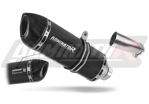 exhaust muffler DOMINATOR homologated road legal HP1 BLACK fits to Kawasaki ZX10R 2011  2015