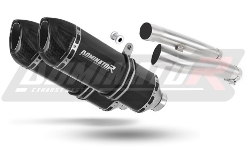 scarico silenziatore DOMINATOR HP1 nero adatto alla moto Kawasaki ZZR 1200 2002 - 2005