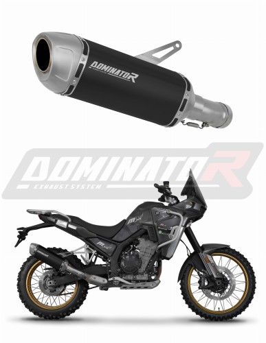 scarico silenziatore DOMINATOR S6 nero adatto alla moto Kove 800 X Pro Adventure 2023 - 2026