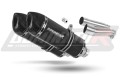 scarico silenziatore DOMINATOR HP1 nero adatto alla moto Moto Guzzi BREVA ie 750 2003 - 2009