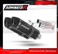 scarico silenziatore DOMINATOR HP1 nero adatto alla moto Moto Guzzi BREVA ie 750 2003 - 2009 2