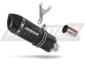 scarico silenziatore DOMINATOR HP1 nero adatto alla moto Piaggio MP3 500