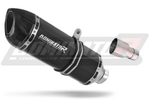 Piaggio X10 125 2012 - 2016 Terminale di Scarico Marmitta Silenziatore HP1 NERO + dB killer