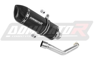 Suzuki BURGMAN 400 1998 - 2002 Terminale di Scarico Marmitta Silenziatore HP1 NERO + dB killer