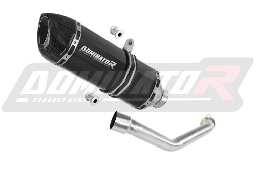 scarico silenziatore DOMINATOR HP1 nero adatto alla moto Suzuki BURGMAN 400 1998 - 2002