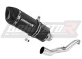 scarico silenziatore DOMINATOR HP1 nero adatto alla moto Suzuki BURGMAN 400 2007 - 2016