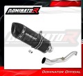 scarico silenziatore DOMINATOR HP1 nero adatto alla moto Suzuki BURGMAN 400 2007 - 2016 2