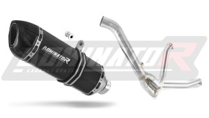 Suzuki DL 650 V Strom / XT 2012 - 2016 Terminale di Scarico Marmitta Silenziatore HP1 NERO + dB killer