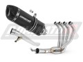 impianto di scarico completo con silenziatore DOMINATOR Full System HP1 nero adatto alla moto Suzuki GSF 650 BANDIT N / S 2005 - 2006