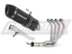 Suzuki GSF 650 BANDIT N / S 2005 - 2006 Impianto di scarico Collettori Marmitta Silenziatore HP1 NERO + dB killer
