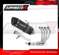 impianto di scarico completo con silenziatore DOMINATOR Full System HP1 nero adatto alla moto Suzuki GSF 650 BANDIT N / S 2005 - 2006 2