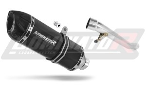 Suzuki GSF 650 BANDIT N / S 2005 - 2006 Terminale di Scarico Marmitta Silenziatore HP1 NERO + dB killer