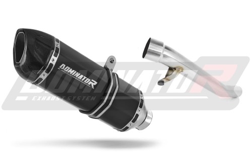 scarico silenziatore DOMINATOR HP1 nero adatto alla moto Suzuki GSX 750 INAZUMA 1997 - 2003