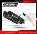 scarico silenziatore DOMINATOR HP1 nero adatto alla moto Suzuki DL 1000 V Strom 2002 - 2011 2
