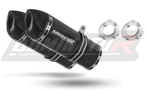 scarico silenziatore DOMINATOR HP1 nero adatto alla moto Suzuki SV 1000 S 2003 - 2007