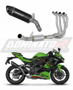 Kawasaki ZX-4R / RR 2023 - 2024 Impianto di scarico Collettori Marmitta Silenziatore HP8 NERO + dB killer