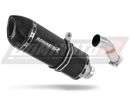 YBR 250 EXHAUST Yamaha Muffler Auspuff Sportauspuff Silencer Echappement Silencieux Scarico Scarichi Escape Wydech Tłumik Carbon Tip HP1 BLACK DOMINATOR  x
