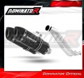scarico silenziatore DOMINATOR HP1 nero adatto alla moto Yamaha XT 660 X 2004 - 2015 2