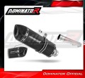 scarico silenziatore DOMINATOR omologato HP1 nero adatto alla moto Yamaha FZS FAZER 1000 2001 - 2005 2