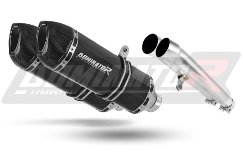 FJ 1100 EXHAUST Yamaha Muffler Auspuff Sportauspuff Silencer Echappement Silencieux Scarico Scarichi Escape Wydech Tłumik Carbon Tip HP1 BLACK DOMINATOR  x