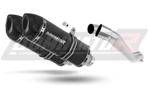 Yamaha BT 1100 BULLDOG 2001 - 2007 Terminale di Scarico Marmitta Silenziatore HP1 NERO + dB killer