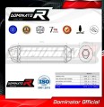 exhaust muffler DOMINATOR HP1 BLACK fits to Aprilia Pegaso 650 Strada 2007  2010 4