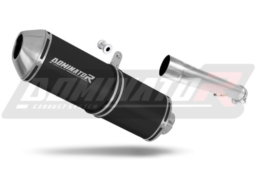 scarico silenziatore DOMINATOR OVR nero adatto alla moto Yamaha FZS FAZER 1000 2001 - 2005