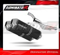 scarico silenziatore DOMINATOR OVR nero adatto alla moto Yamaha TDM 850 1991 - 1995 2