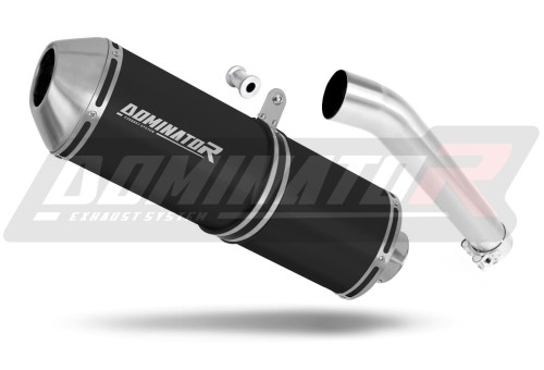 scarico silenziatore DOMINATOR OVR nero adatto alla moto Yamaha YZF 600 R Thundercat 1996 - 2006