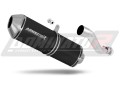scarico silenziatore DOMINATOR OVR nero adatto alla moto Yamaha XT 600 1982 - 1986