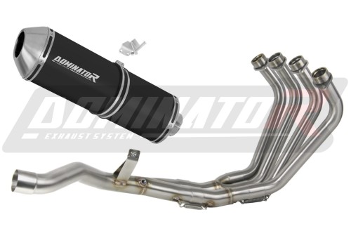 complete exhaust system with muffler DOMINATOR Full System OVR BLACK fits to Yamaha XJ 6N S F 2009  2016