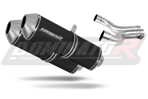 Yamaha XJ 600 DIVERSION 1992 - 2004 Terminale di Scarico Marmitta Silenziatore OVR NERO + dB killer