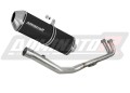 impianto di scarico completo con silenziatore DOMINATOR Full System OVR nero adatto alla moto Yamaha XP 530 T-MAX 2012 - 2016