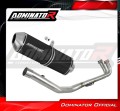 impianto di scarico completo con silenziatore DOMINATOR Full System OVR nero adatto alla moto Yamaha XP 530 T-MAX 2012 - 2016 2