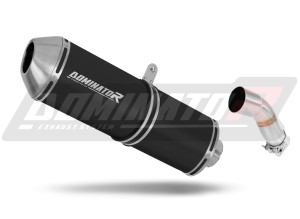Yamaha YBR 250  Terminale di Scarico Marmitta Silenziatore OVR NERO + dB killer
