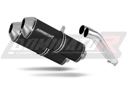 scarico silenziatore DOMINATOR OVR nero adatto alla moto Suzuki GSX 1400 2001 - 2005