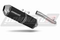 scarico silenziatore DOMINATOR OVR nero adatto alla moto Suzuki GSXR 1000 K1 - K4 2001 - 2004