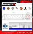 exhaust muffler DOMINATOR OVR BLACK fits to Suzuki DL 1000 V Strom 2002  2011 2