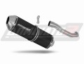 scarico silenziatore DOMINATOR OVR nero adatto alla moto Suzuki DR 800 S / BIG RIGHT SIDE