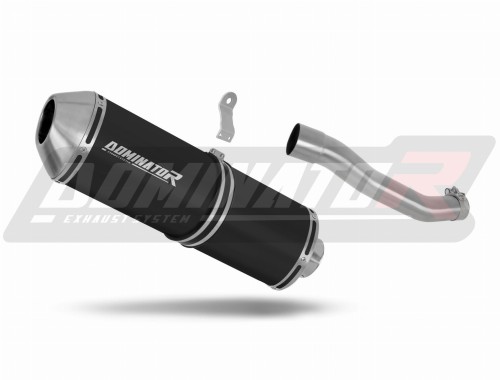 exhaust muffler DOMINATOR OVR BLACK fits to Suzuki DR 800 S / BIG RIGHT SIDE