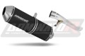 scarico silenziatore DOMINATOR OVR nero adatto alla moto Suzuki GSXF 750 1998 - 2006