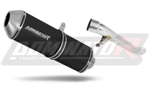 scarico silenziatore DOMINATOR OVR nero adatto alla moto Suzuki GSXF 750 1998 - 2006
