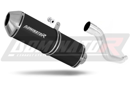 scarico silenziatore DOMINATOR OVR nero adatto alla moto Suzuki XF 650 Freewind 1997 - 2003