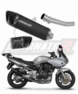 Suzuki GSF BANDIT 1200 2001 - 2005 EU Omologato approvato Terminale di Scarico Silenziatore HP6 NERO