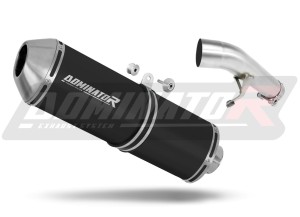 Suzuki GSXF 650 2007 - 2016 Terminale di Scarico Marmitta Silenziatore OVR NERO + dB killer