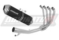 complete exhaust system with muffler DOMINATOR Full System OVR BLACK fits to Suzuki GSF 650 BANDIT N / S 2007  2016