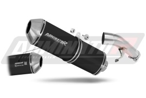 Suzuki GSF 650 BANDIT N / S  2007 - 2016 EU Omologato approvato Terminale di Scarico Silenziatore OVR NERO